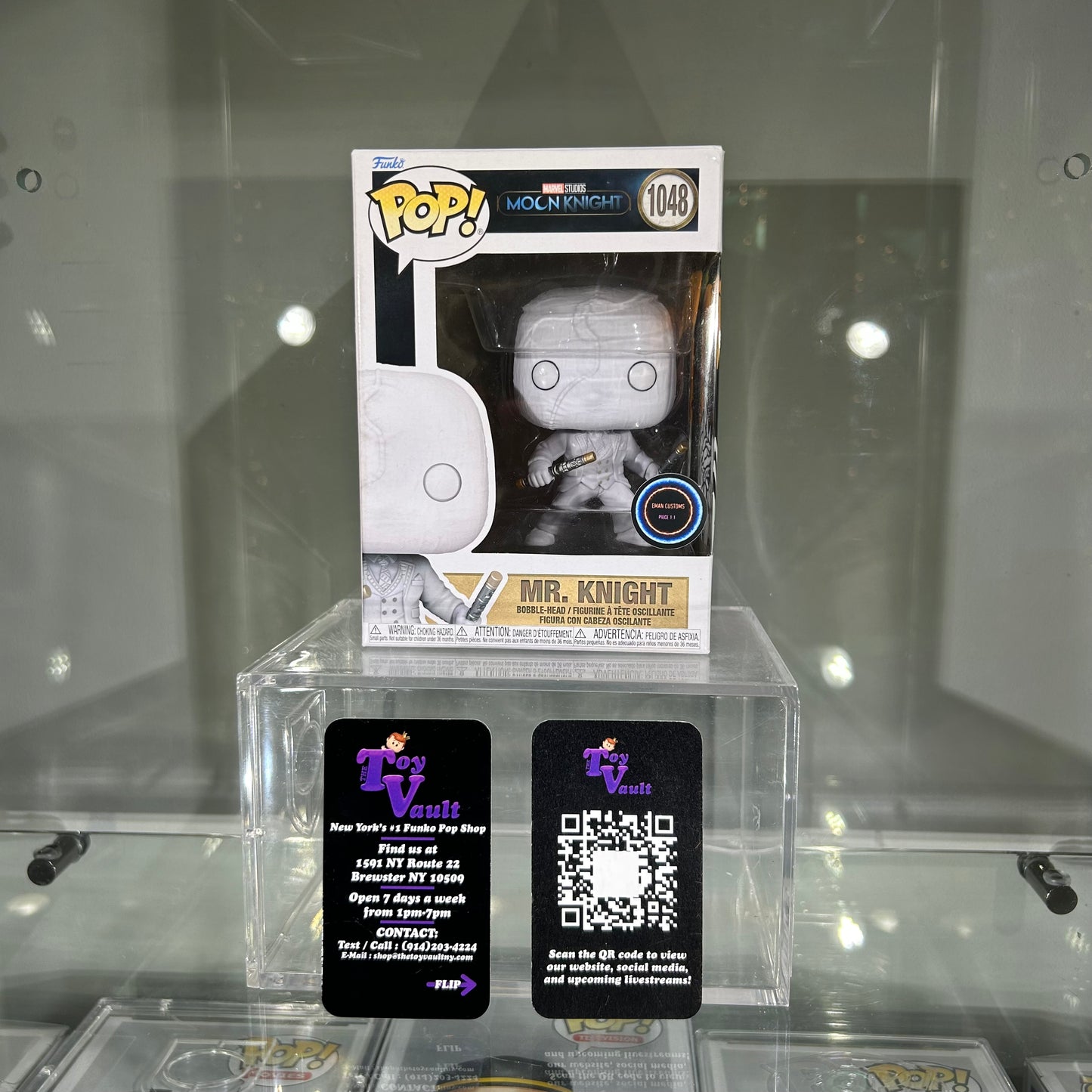 Funko Pop! Marvel Moon Knight - Mr. Knight #1048 Custom Box Art