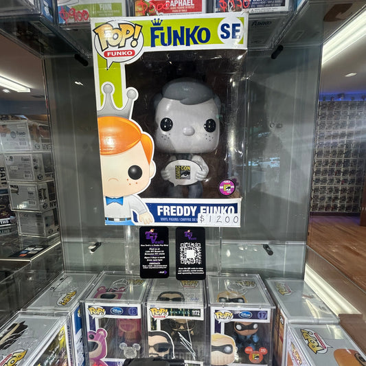 Funko Pop! Icons - Giant Freddy Funko (Black and White) (9 Inch) SE San Diego Comic Con Exclusive LE 240