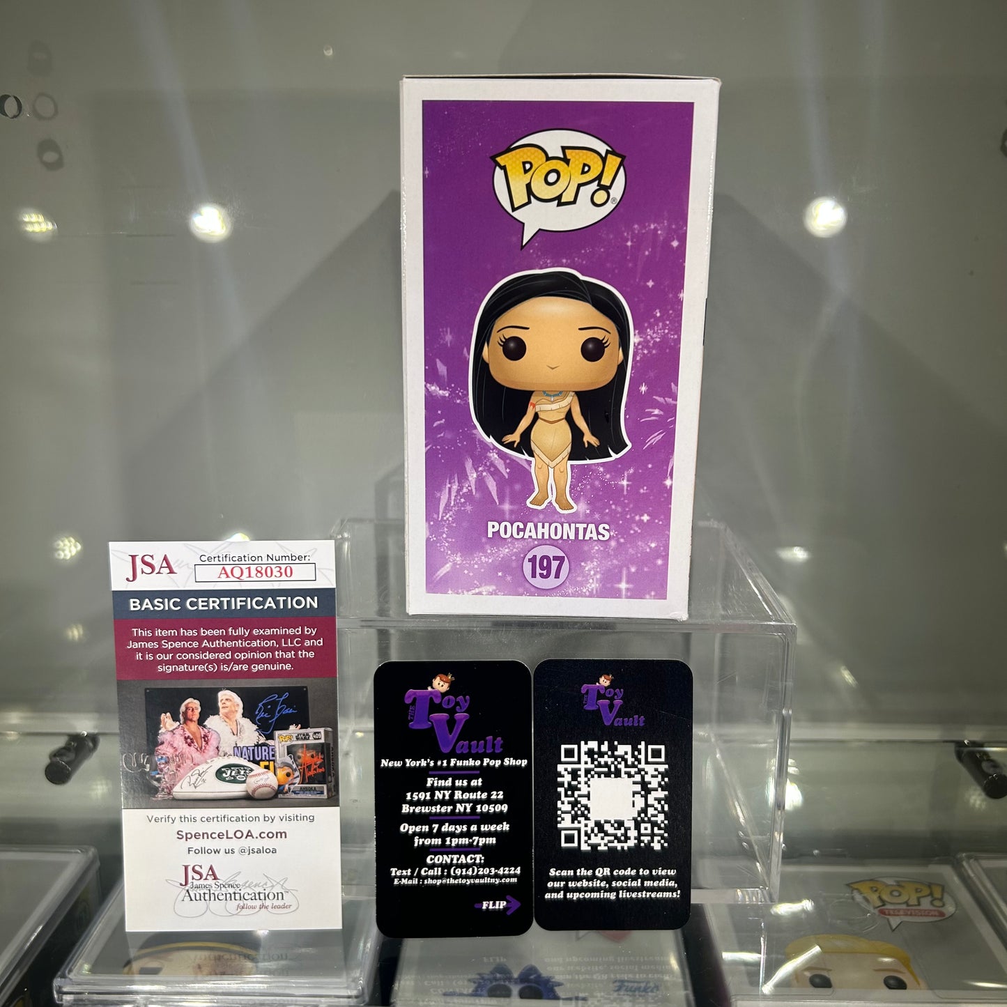 Funko Pop! Disney Pocahontas - Pocahontas #197 (Gold) Signed by Irene Bedard Disney Parks Exclusive