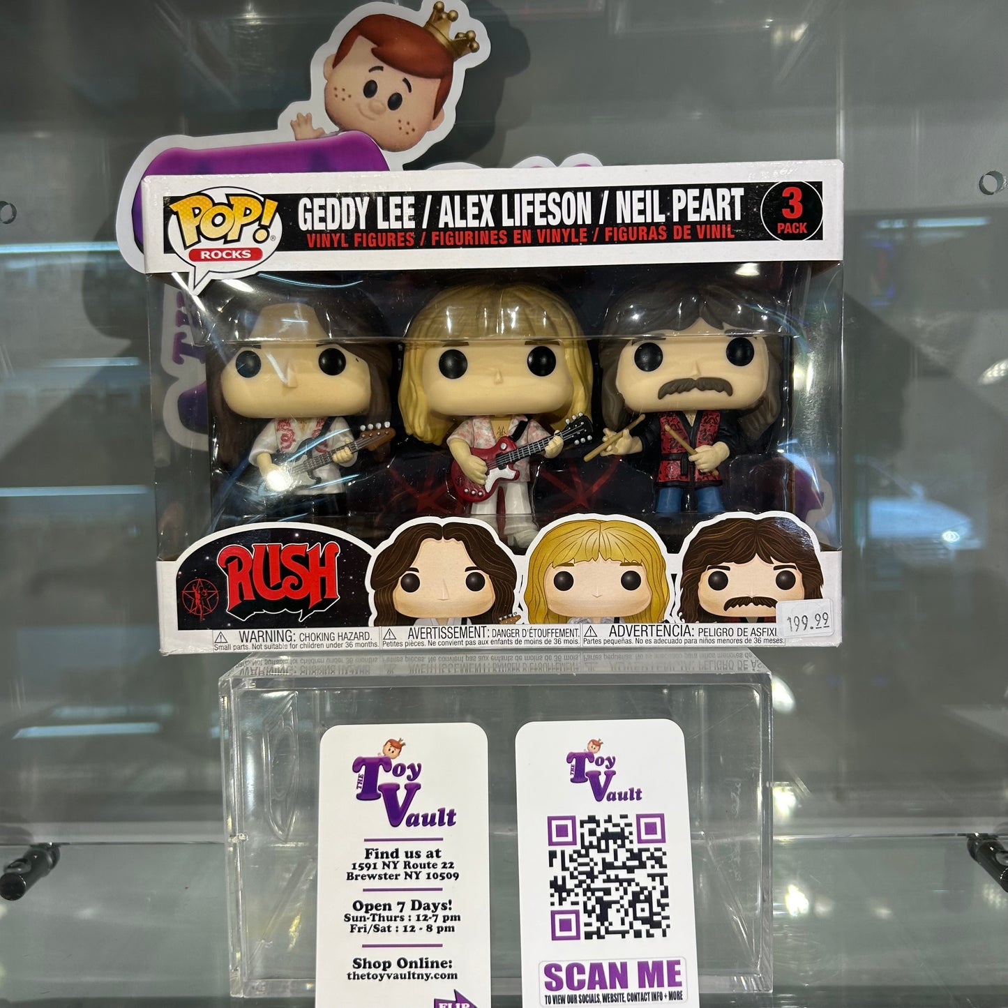 Funko Pop! Music Rush - Geddy Lee / Alex Lifeson / Neil Peart (3 Pack)