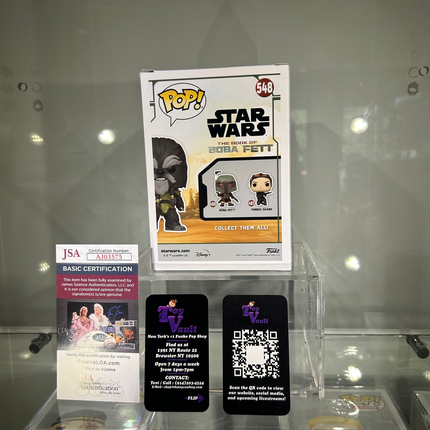 Funko Pop! Star Wars - Krrsantan Flocked #548 Signed by Carey Jones SDCC 2022 Shared Exclusive