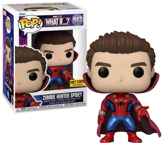 Funko Pop! What If - Zombie Hunter Spidey #947 Metallic Hot Topic Exclusive