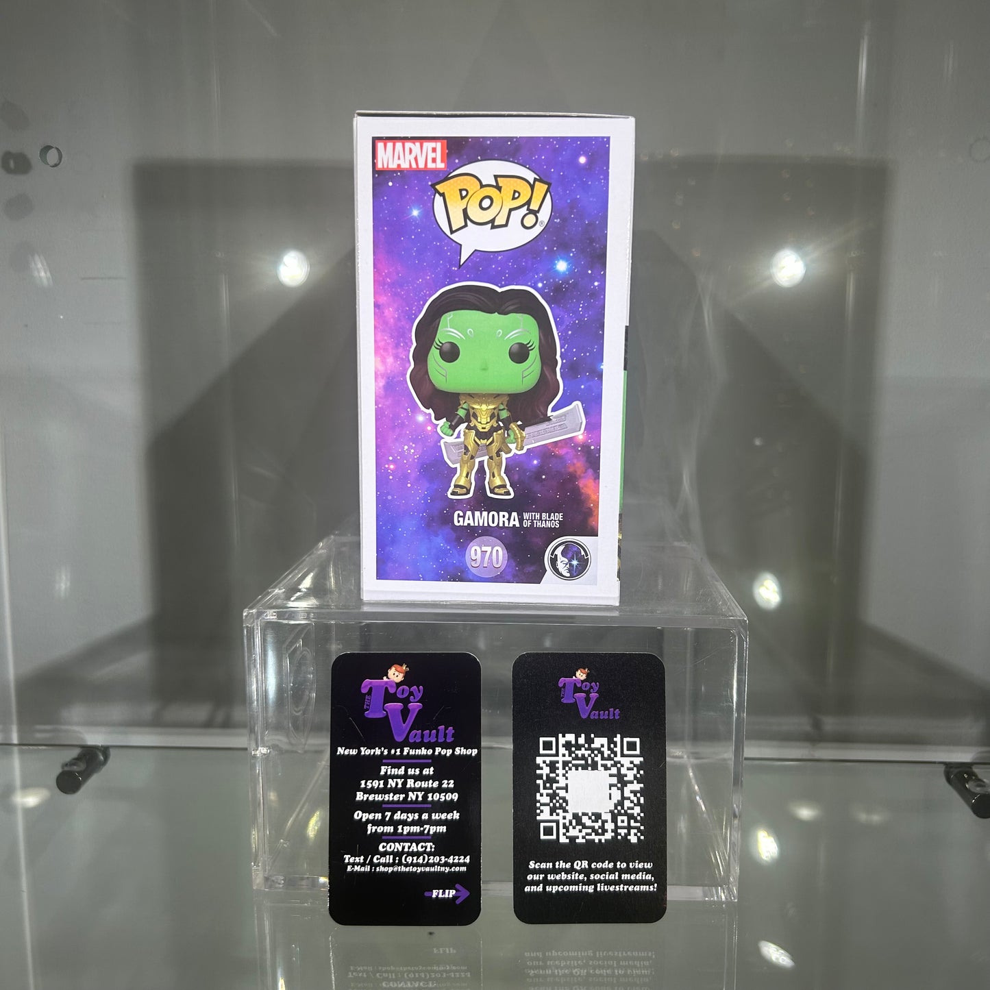 Funko Pop! Marvel What If - Gamora with Blade of Thanos #970 Signed by Zoe Saldana