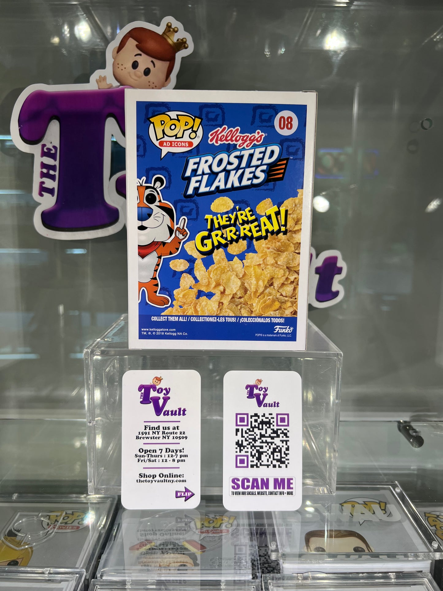 Funko Pop! Icons Food Kellogg's Cereal - Tony the Tiger #08 Flocked Funko Shop Exclusive LE 3,000 (Frosted Flakes)