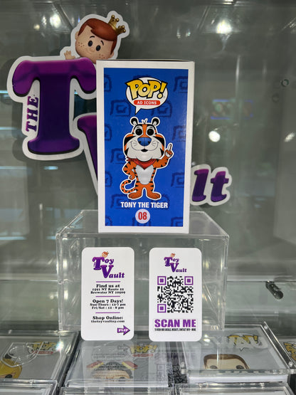 Funko Pop! Icons Food Kellogg's Cereal - Tony the Tiger #08 Flocked Funko Shop Exclusive LE 3,000 (Frosted Flakes)