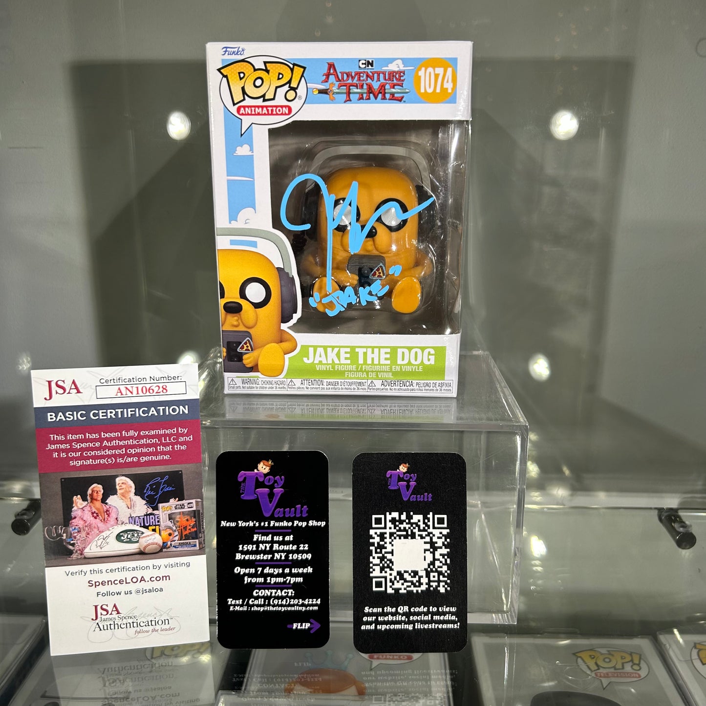 [SOLD 9.18.24] Funko Pop! Television Adventure Time - Jake the Dog #1074 Signed by John DiMaggio