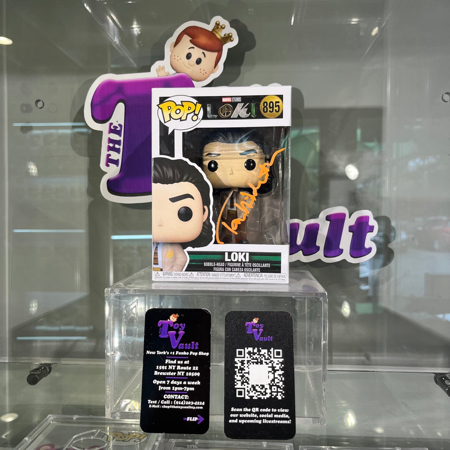 Funko Pop! Marvel Loki - Loki #895 Signed by Tom Hiddleston