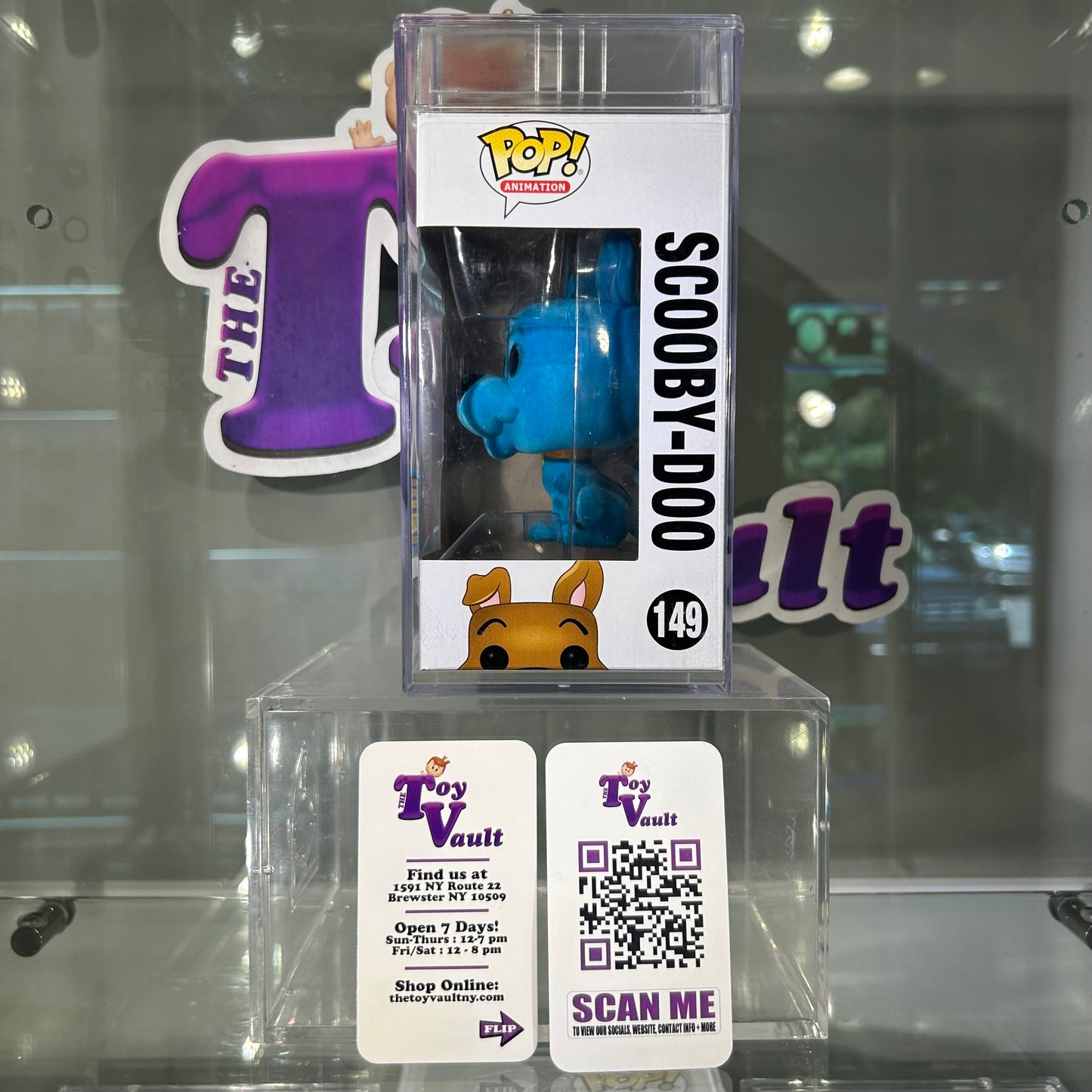 [SOLD 7.20.24] Funko Pop! Television Scooby Doo - Scooby-Doo (Blue) #149 Flocked San Diego Comic Con Exclusive LE 2500 PSA Graded 8.5