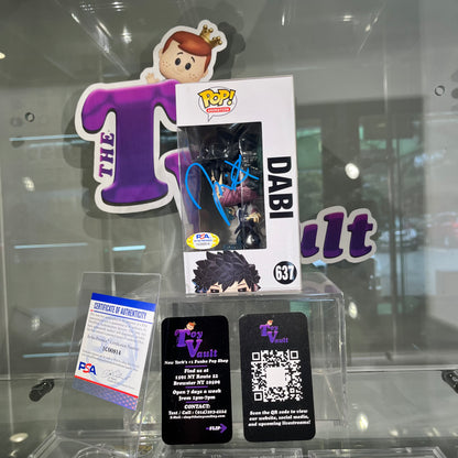 Funko Pop! Animation My Hero Academia - Dabi #637 NYCC Shared Exclusive Signed by Jason Liebrecht