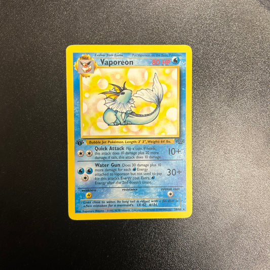 Pokemon TCG Vaporeon First Edition 28/64 Jungle