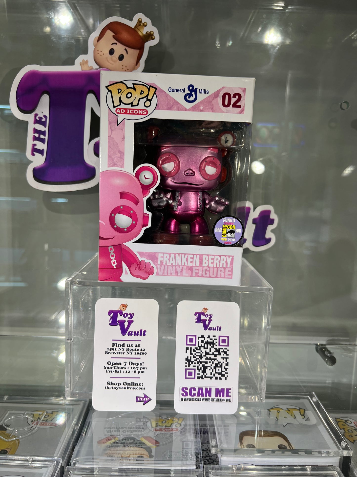 Funko Pop! Icons Food General Mills Cereal - Franken Berry #02 Metallic 2011 San Diego Comic Exclusive LE 480