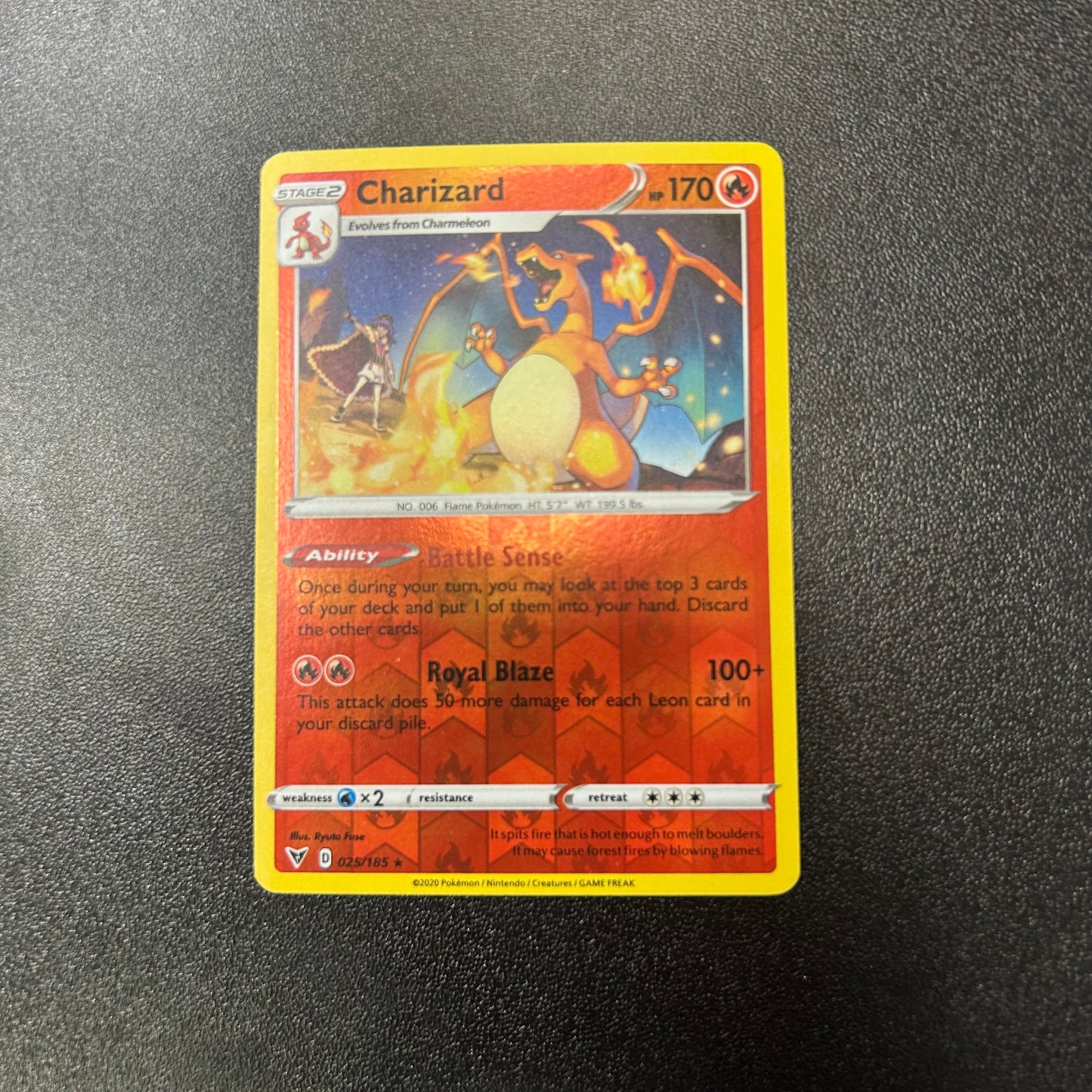 Pokemon TCG Charizard 025/185 Reverse Holofoil