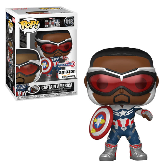 Funko Pop! Marvel The Falcon & Winter Soldier - Captain America #818 Amazon Year of the Shield Exclusive