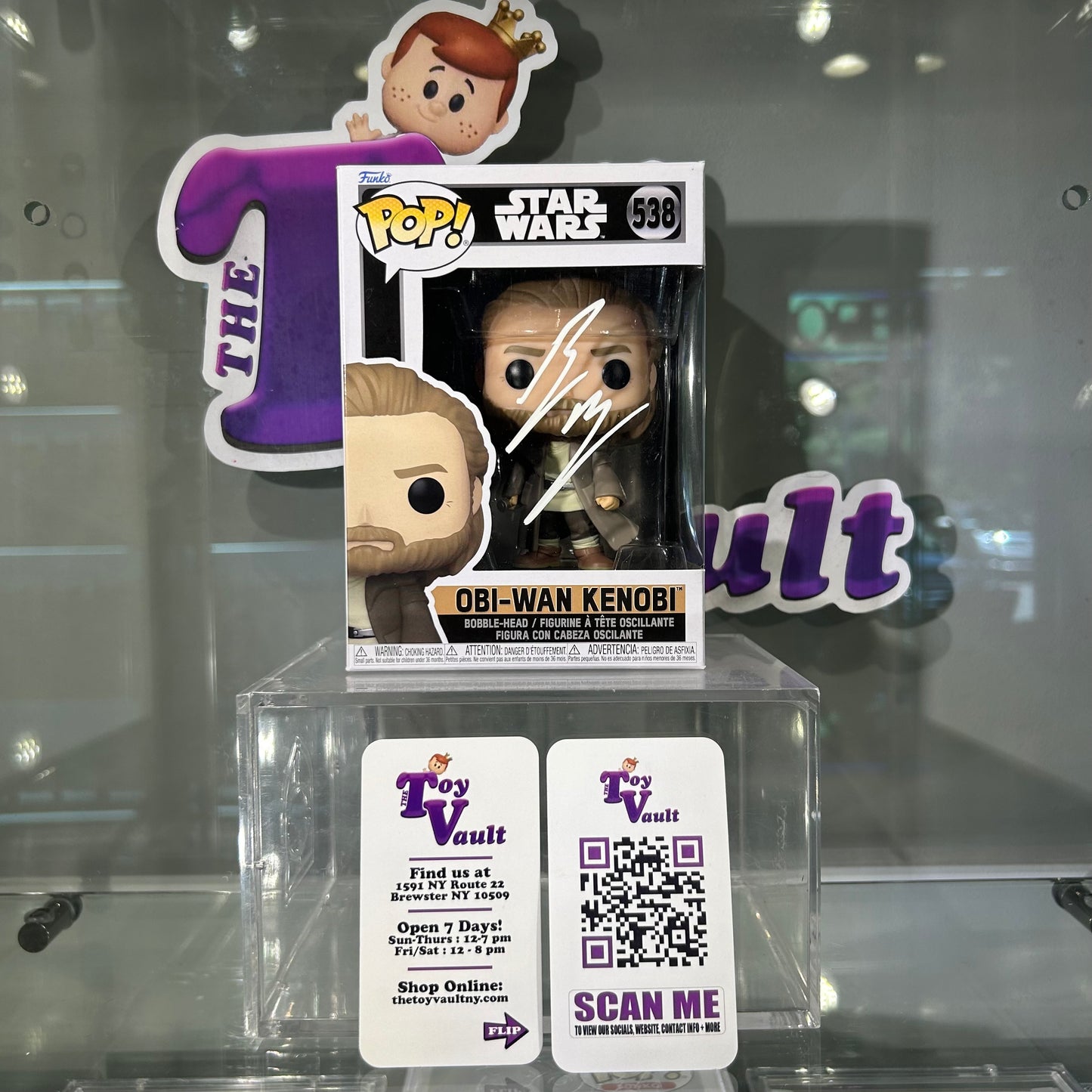 [SOLD 7.19.24] Funko Pop! Star Wars Kenobi - Obi-Wan Kenobi #536 Signed by Ewan McGregor #538