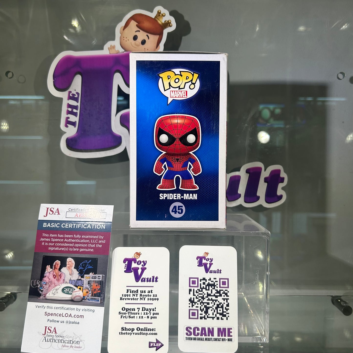 [SOLD 7.31.24] Funko Pop! Marvel The Amazing Spider Man 2 - Spider-Man #45 Signed by Andrew Garfield