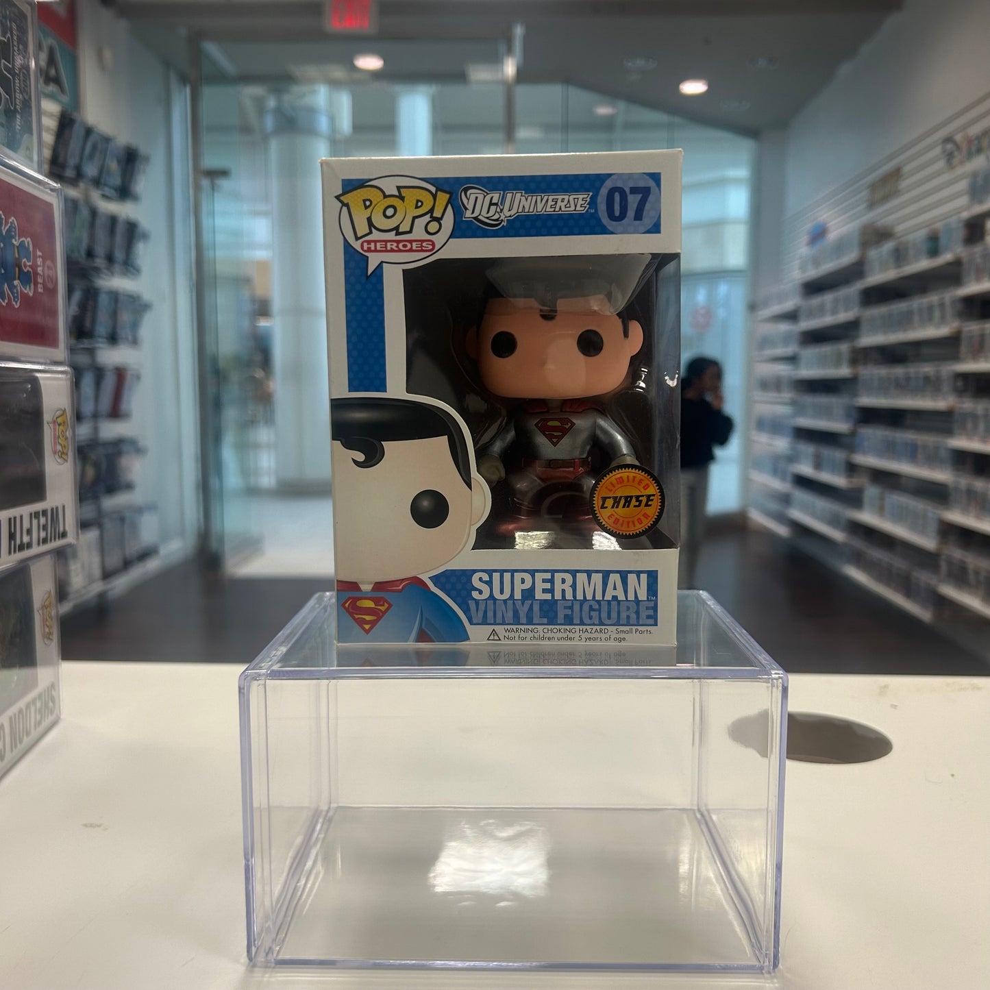 [SOLD 9.10.24] Funko Pop! DC Heroes Universe - Superman #07 Metallic Chase (Blue Label)