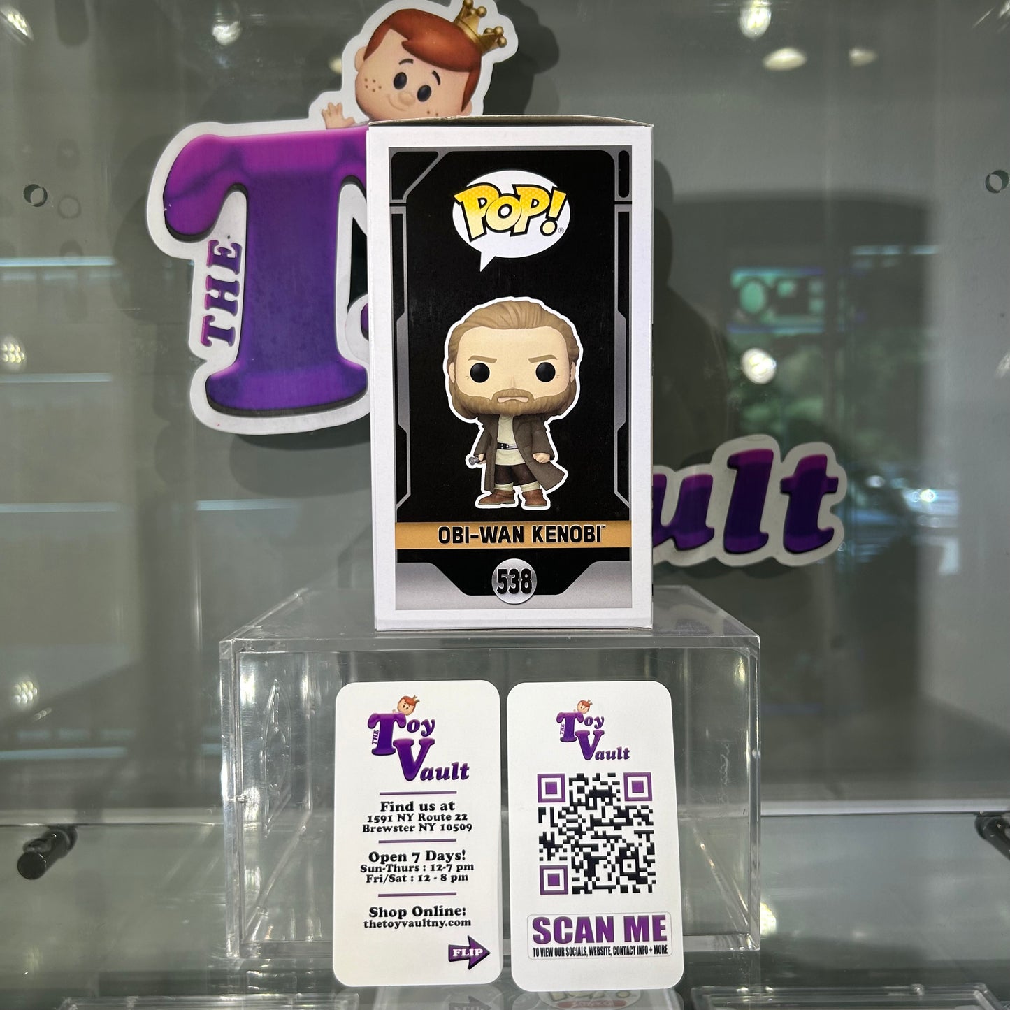 [SOLD 7.19.24] Funko Pop! Star Wars Kenobi - Obi-Wan Kenobi #536 Signed by Ewan McGregor #538