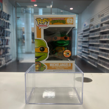 Funko Pop! Television Teenage Mutant Ninja Turtles - Michelangelo #62 Metallic 2013 San Diego Comic Con Exclusive LE 1008