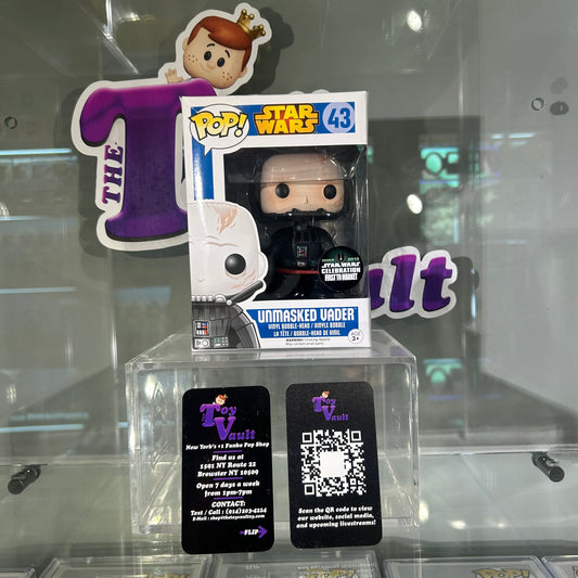 [SOLD 7.14.24] Funko Pop! Star Wars Blue Box - Unmasked Vader #43 First to Market Anaheim Celebration Exclusive