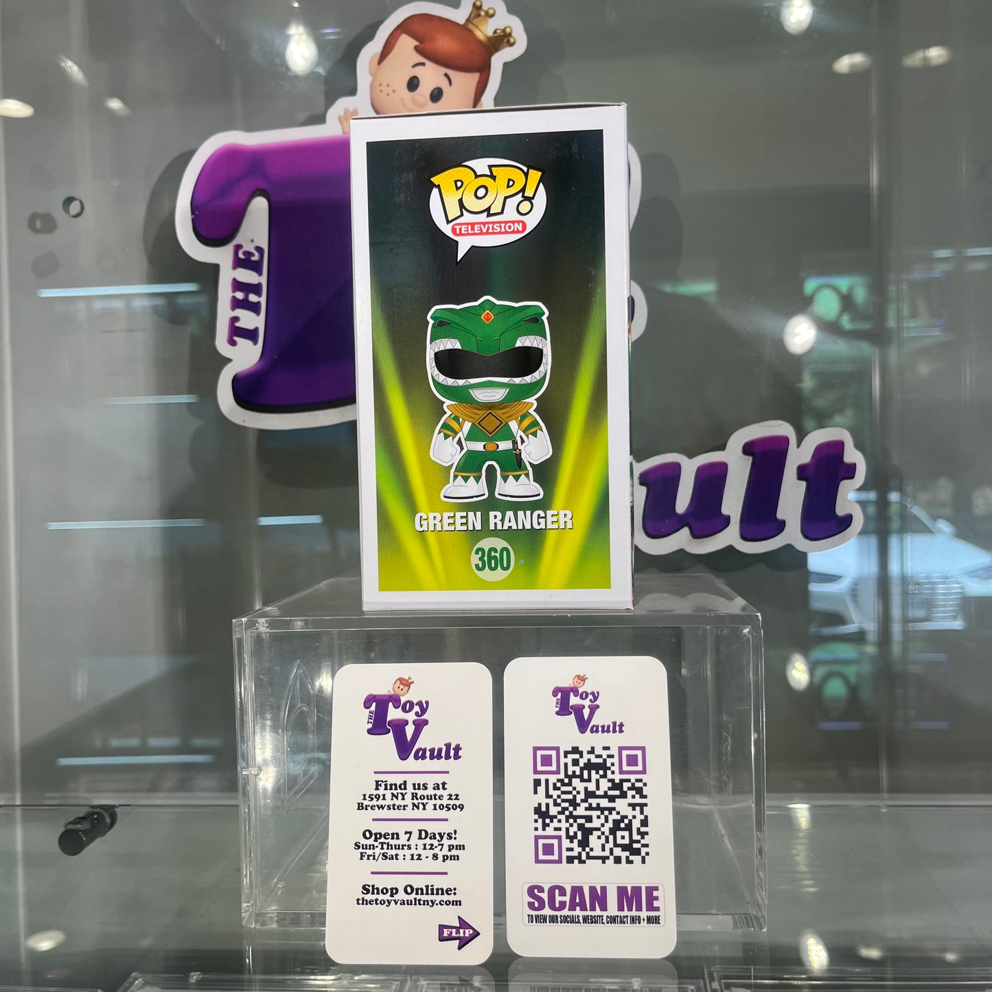 [SOLD 7.28.24] Funko Pop! Television Power Rangers - Green Ranger #360 Signed by Jason David Frank