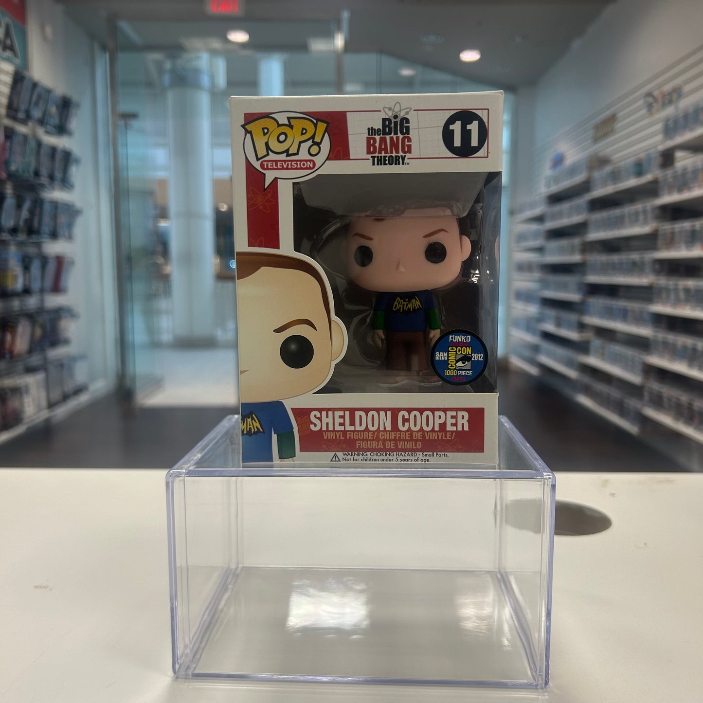 Funko Pop! Television Big Bang Theory - Sheldon Cooper (Batman Shirt) #11 2012 San Diego Comic Con Exclusive LE 1000