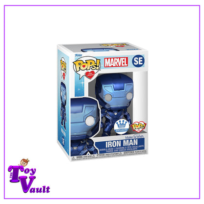 Funko Pop! Marvel Avengers Make a Wish - Iron Man (Blue) SE Pops with Purpose Funko Shop Exclusive