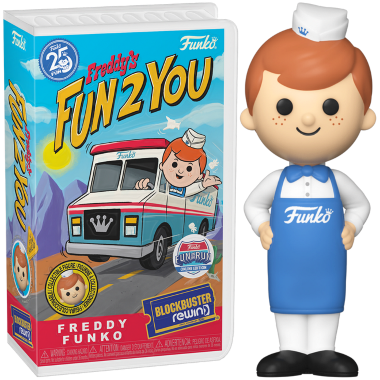 Funko Blockbuster Icons - Freddy Funko as Soda Jerk Rewind Fun on the Run Collectors Box Exclusive Common