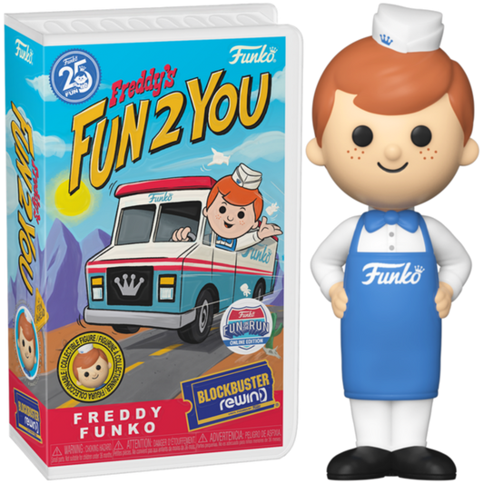 Funko Blockbuster Icons - Freddy Funko as Soda Jerk Rewind Fun on the Run Collectors Box Exclusive Common