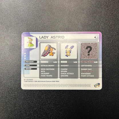 Pokemon TCG Lady Astrid 2003 Battle-e Card