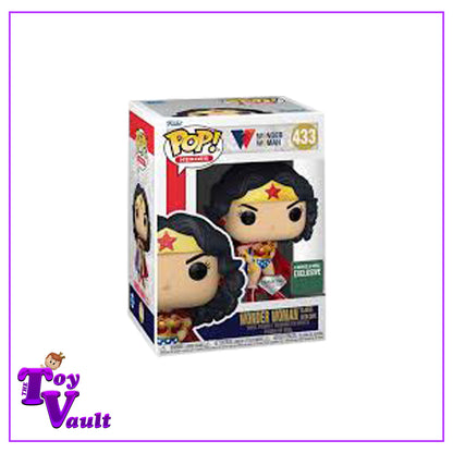 Funko Pop! DC Heroes Wonder Woman - Wonder Woman (Classic with Cape) #433 Diamond Barnes and Noble Exclusive