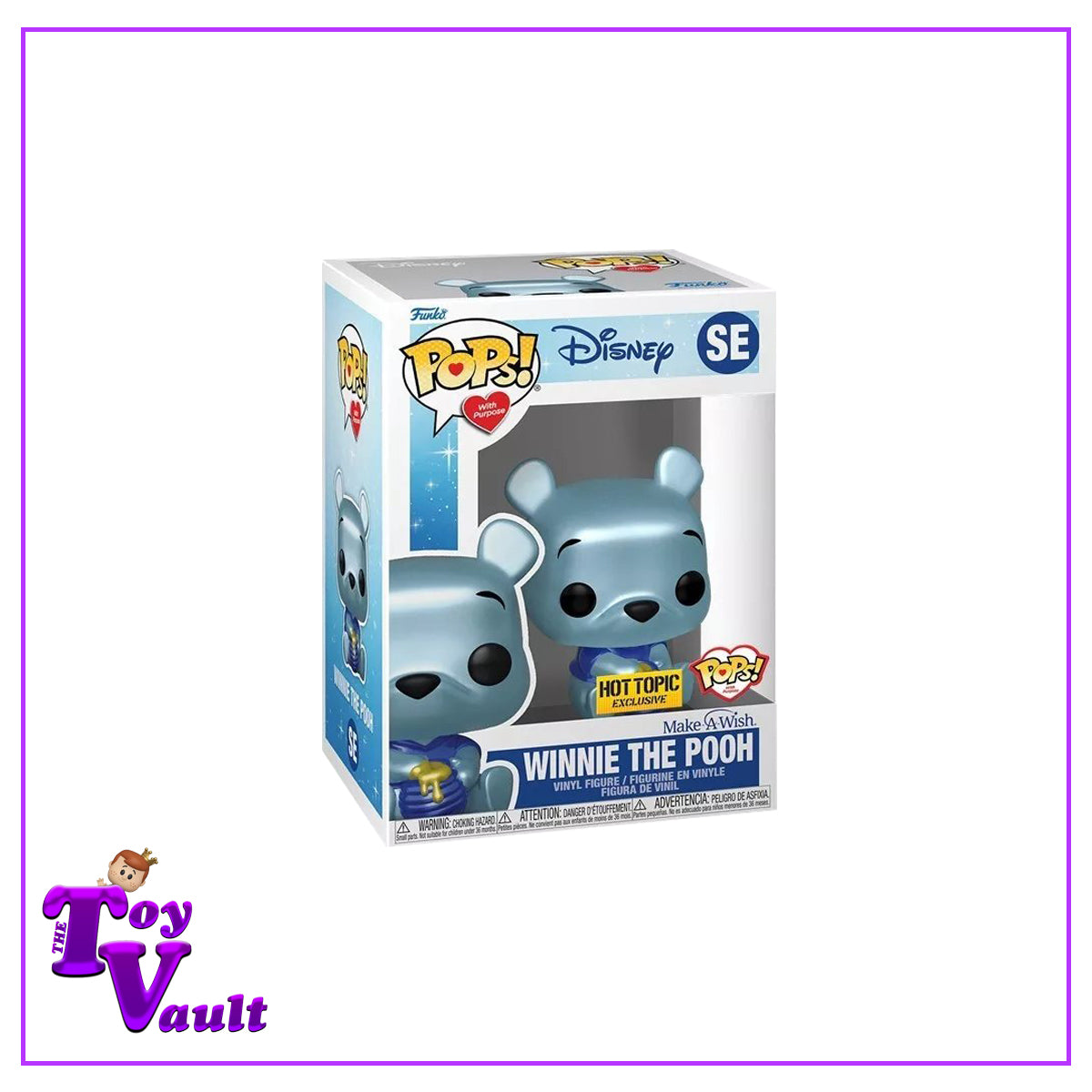 Funko Pop! Disney Make a Wish - Winnie the Pooh (Blue) SE Pops with Purpose Hot Topic Exclusive