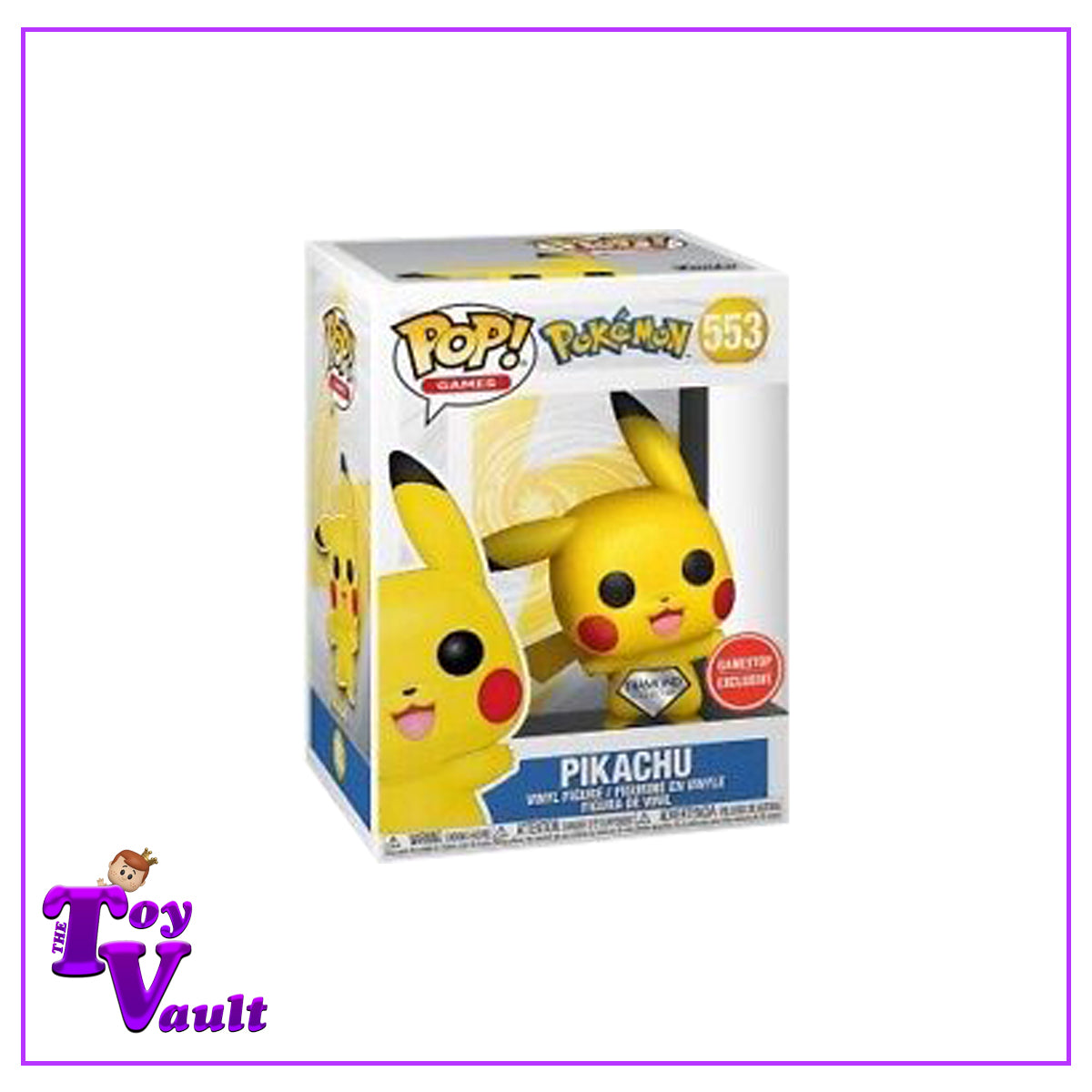 Funko Pop! Games Pokemon - Pikachu #553 Diamond GameStop Exclusive