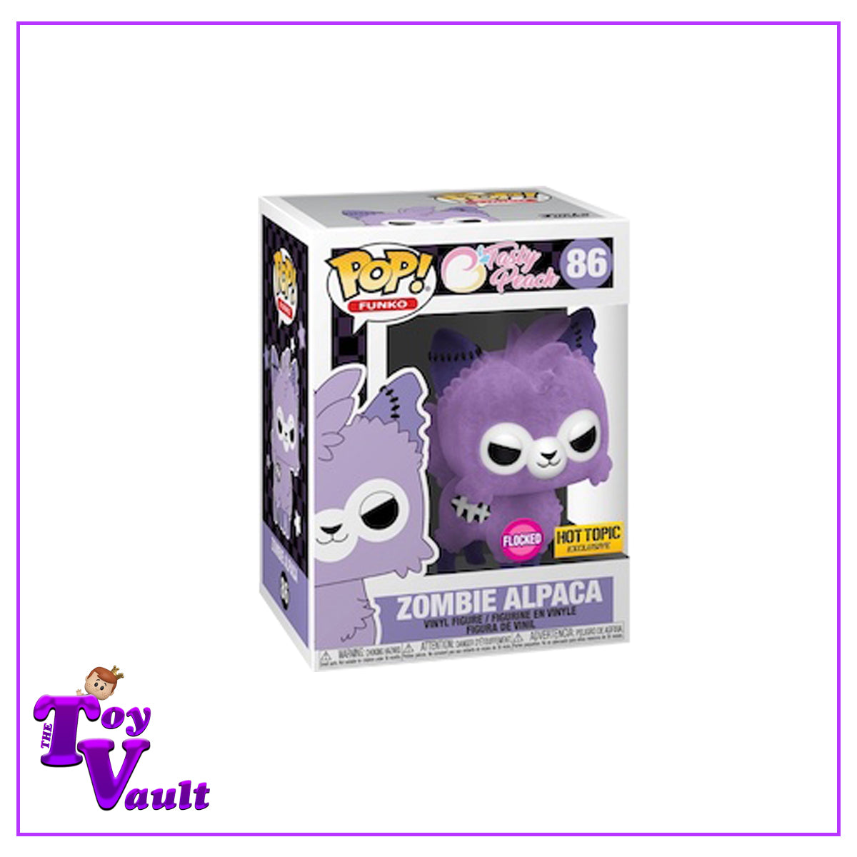 Funko Pop! Icons Tasty Peach - Zombie Alpaca (Purple) #05 Flocked Special Edition Exclusive