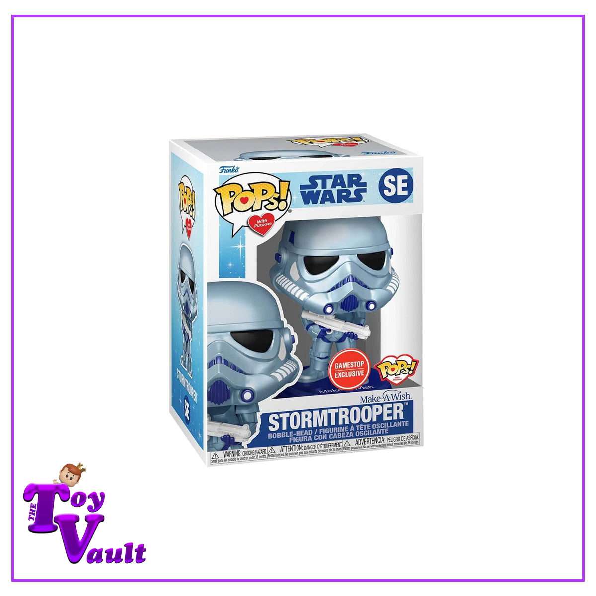 Funko Pop! Star Wars Make a Wish - Stormtrooper (Blue) SE Pops with Purpose GameStop Exclusive