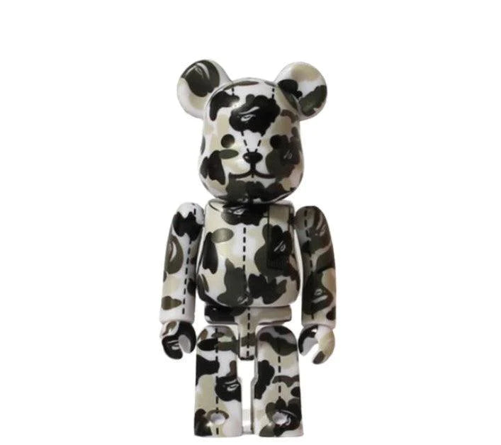 Medicom BE@RBRICK A Bathing Ape 28th Anniversary Camo #3 White / Gray Bearbrick (100%)