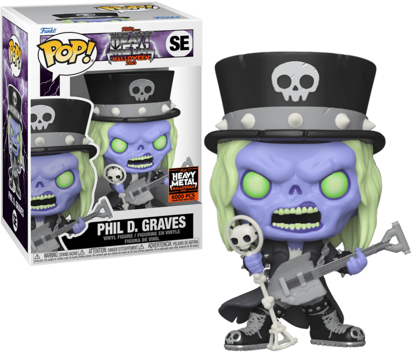 Funko Pop! Icons Heavy Metal Halloween - Phil D. Graves SE Limited to 6,000 Pieces