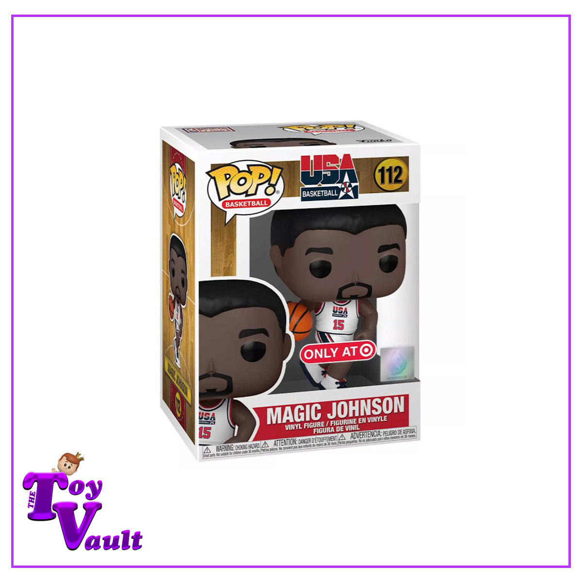 Funko Pop! Sports NBA Basketball - Magic Johnson #112 Target Exclusive (Team USA)