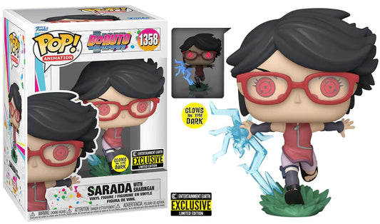 Funko Pop! Animation Boruto - Sarada with Sharingan #1358 Glow in the Dark Exclusive