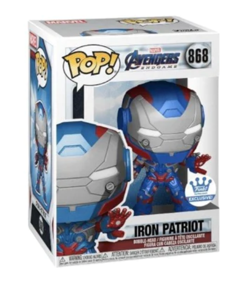 Funko Pop! Marvel Avengers - Iron Patriot #868 Metallic Funko Shop Exclusive