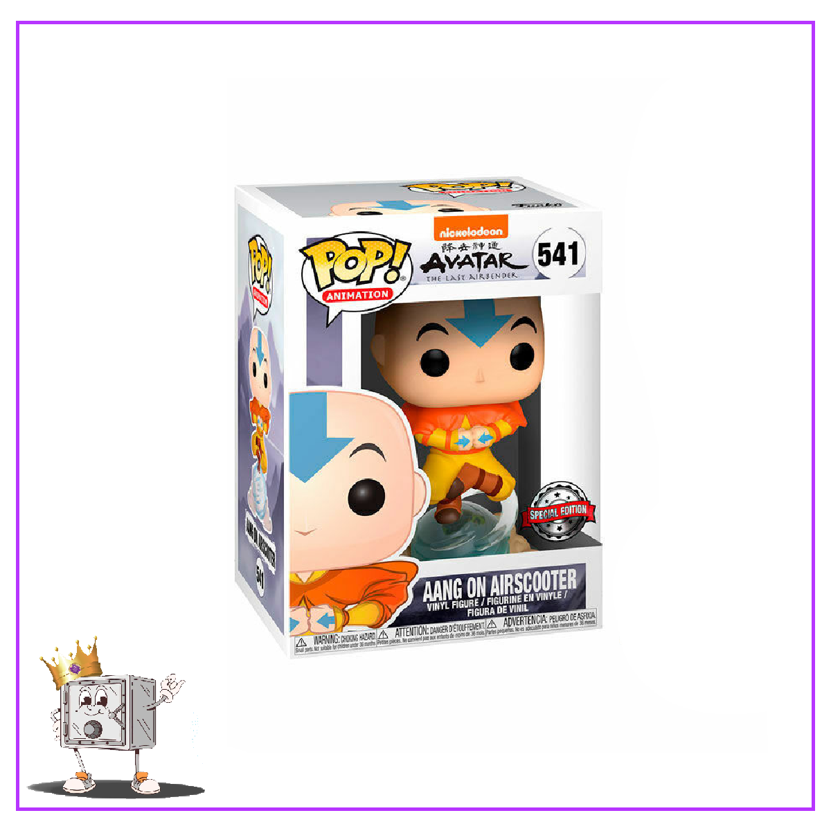 Funko Pop! Animation Avatar the Last Airbender - Aang on Airscooter #541 Special Edition Exclusive