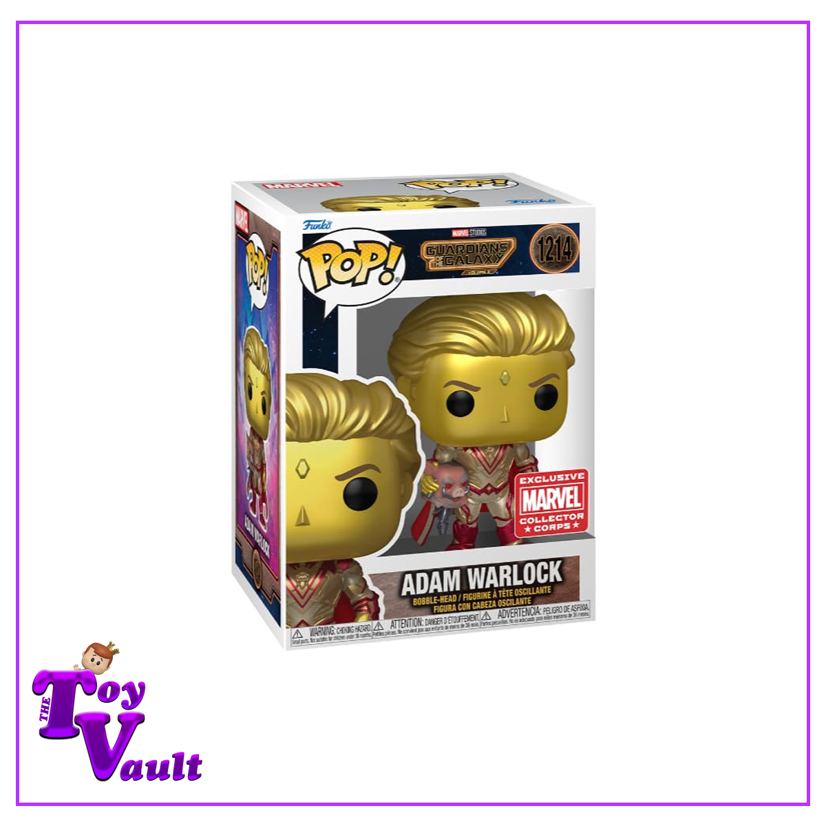 Funko Pop! Marvel Guardians of the Galaxy - Adam Warlock #1214 Collector Corps Exclusive