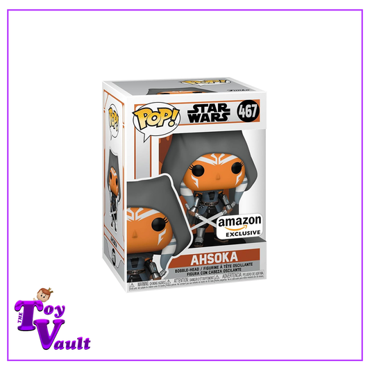 Funko Pop! Star Wars - Ahsoka (Hooded with Dual Sabers) #467 Amazon Exclusive