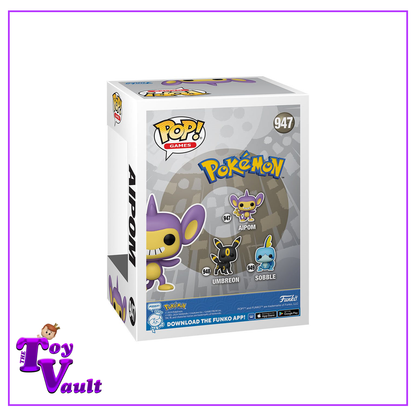 Funko Pop! Games Pokemon - Aipom #947 Flocked Specialty Series Exclusive