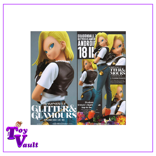 Bandai Banpresto Glimmer and Glamours Animation Dragon Ball Z Android 18 Statue