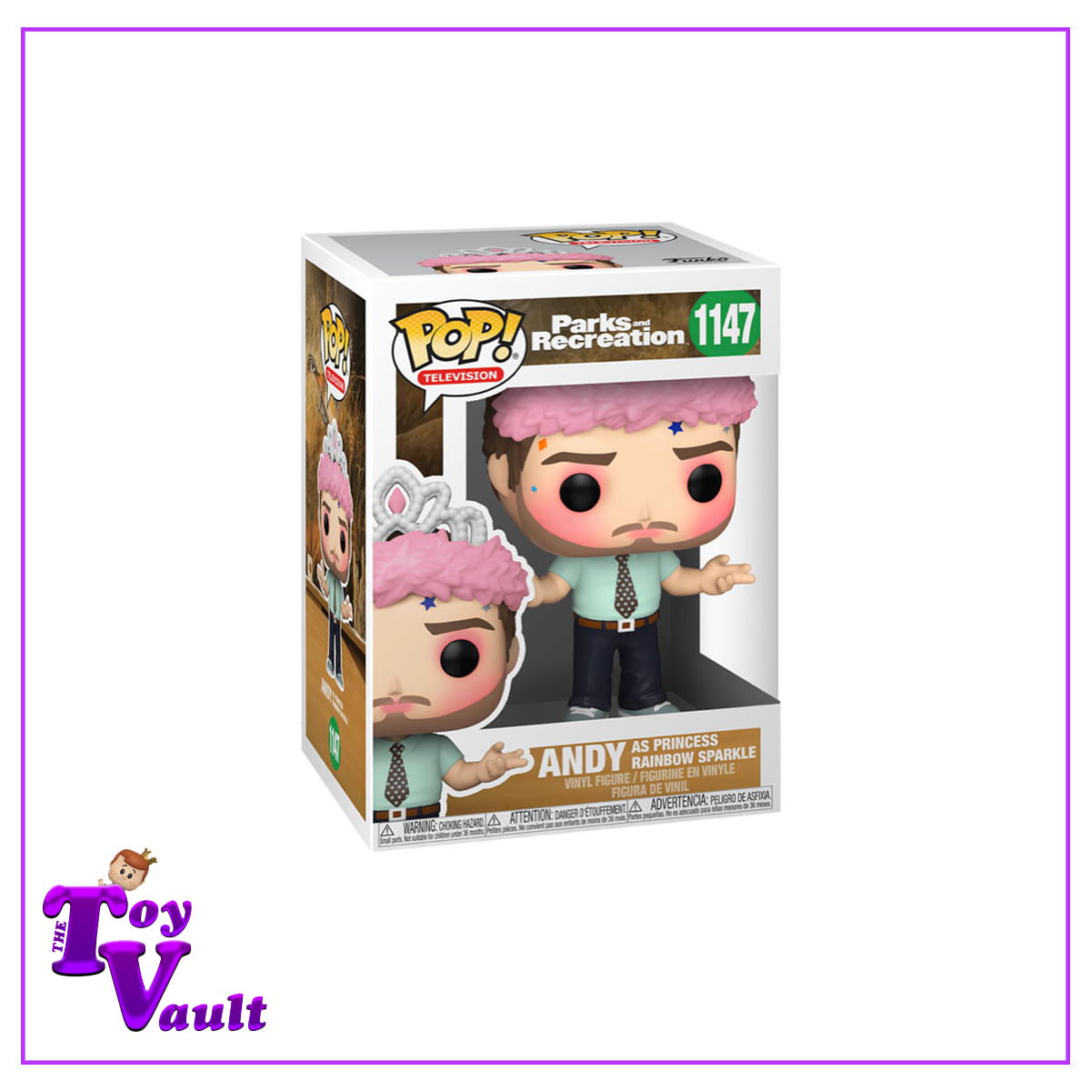 Funko Pop! Television Parks and Recreation - Andy as Princess Rainbow Sparkle #1147