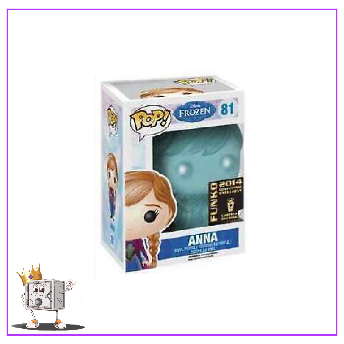 Funko Pop! Disney Frozen - Anna (Translucent) #81 SDCC Shared Exclusive