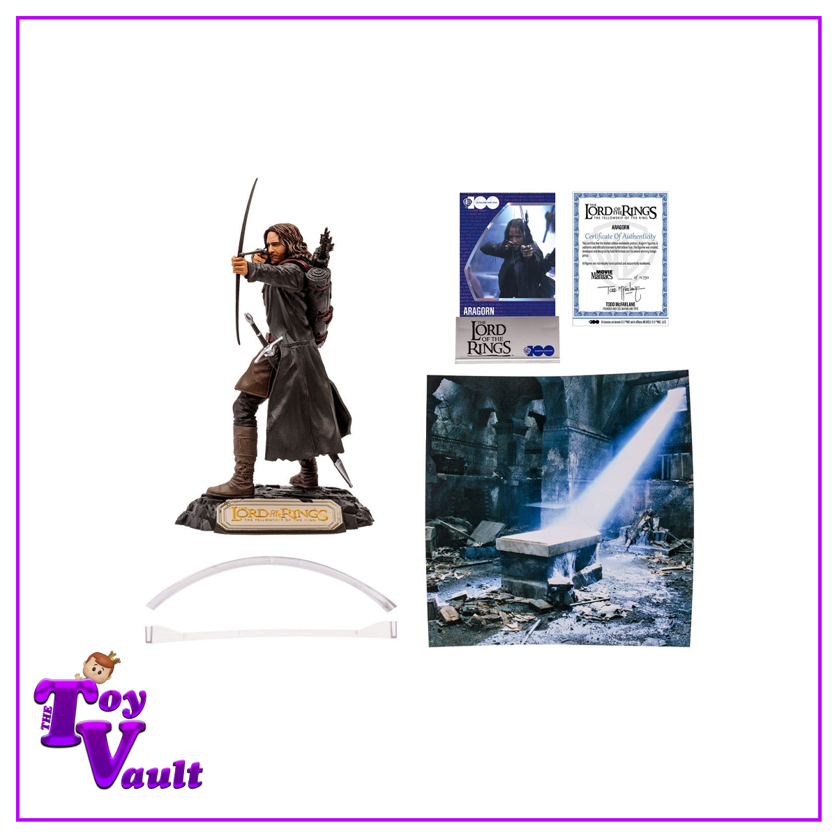 McFarlane Toys Movie Maniacs WB 100: The Lord of the Rings Aragorn Wave 5 Limited Edition 6-Inch Scale Posed Figure