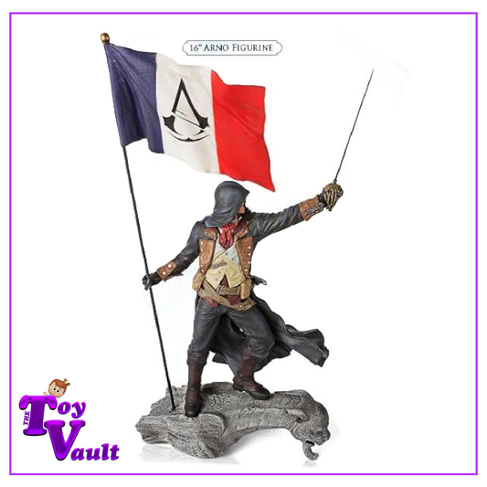 Ubisoft Pure Arts 2014 Games Assassin's Creed Arno Dorian with French Flag 16-inch Statue