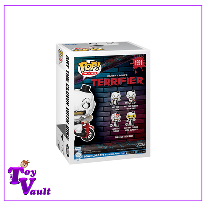 Funko Pop! Horror Movies Terrifier - Art the Clown with Bike #1591 Preorder