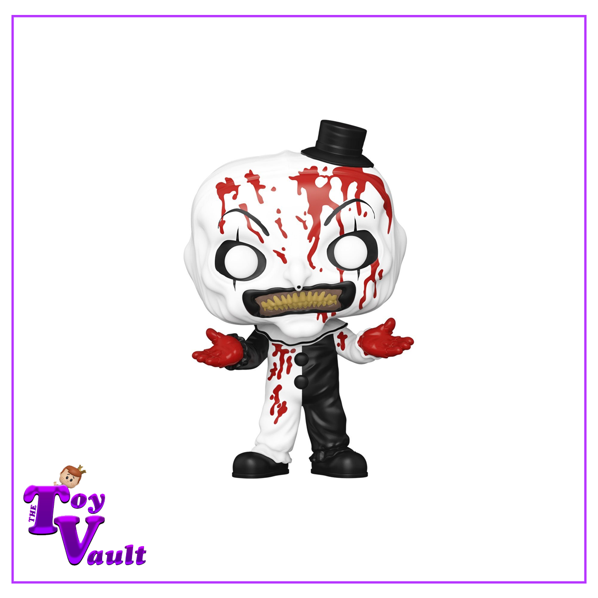 Funko Pop! Horror Movies Terrifier - Art the Clown Set of 3 (Art with Knife #1590, Art on Bike #1591, Bloody Art #1592) Preorder